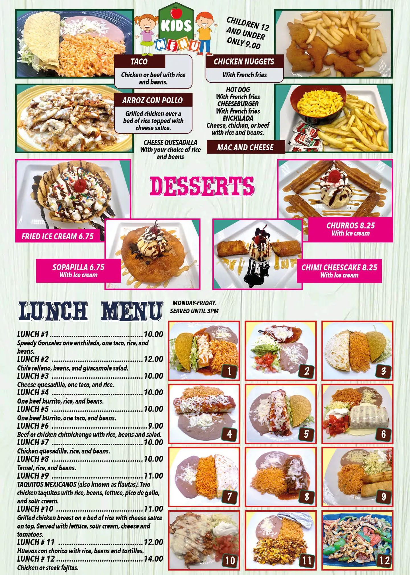 Palenque menu 10