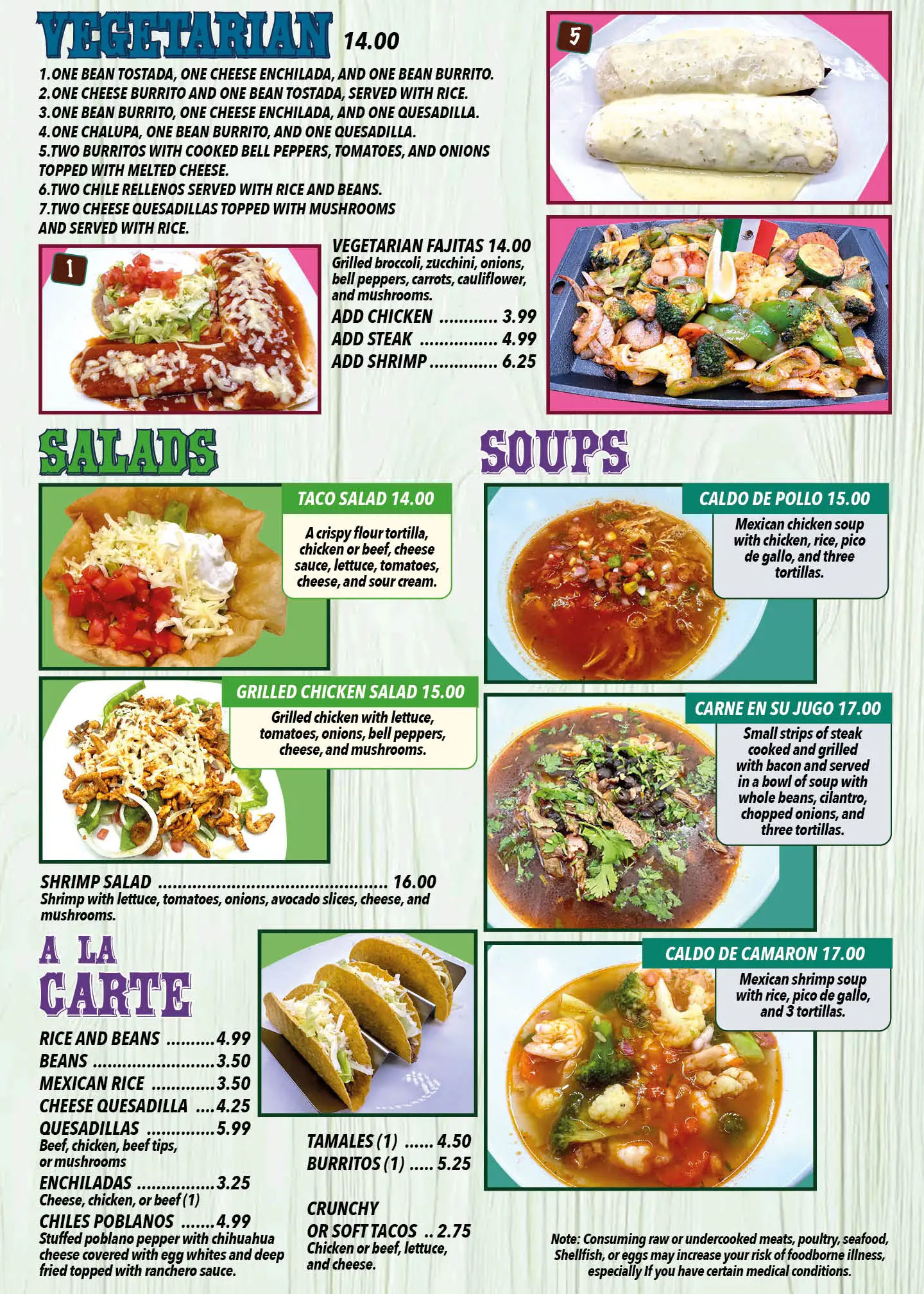 Palenque menu 9